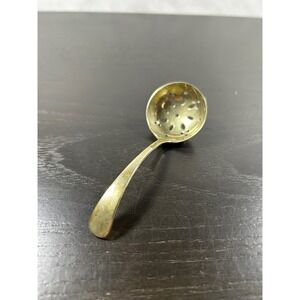 Vintage EPNS Silver Plate Perforated Sugar Sifter Spoon Small Berry Ladle 3.5"